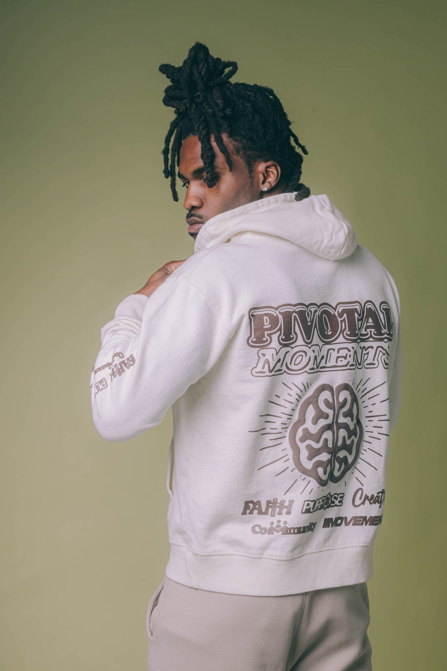 Cream Pivotal Moments Hoodie